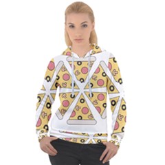 Pizza-slice-food-italian Women s Overhead Hoodie by Sudhe