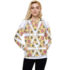 Pizza-slice-food-italian Women s Lightweight Drawstring Hoodie by Sudhe