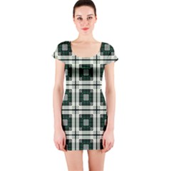 Pattern-design-texture-fashion Short Sleeve Bodycon Dress by Sudhe