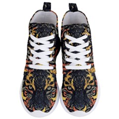 Tiger-predator-abstract-feline Women s Lightweight High Top Sneakers by Sudhe