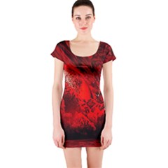 Planet-hell-hell-mystical-fantasy Short Sleeve Bodycon Dress by Sudhe