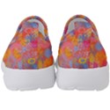 Multicolored Splashes And Watercolor Circles On A Dark Background Kids  Slip On Sneakers View4