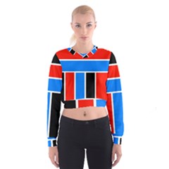 Crossing Lines Cropped Sweatshirt by impacteesstreetweareight