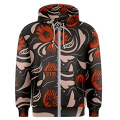 Folk Flowers Pattern Floral Surface Design Seamless Pattern Men s Zipper Hoodie by Eskimos