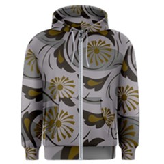 Folk Flowers Pattern Floral Surface Design Seamless Pattern Men s Zipper Hoodie by Eskimos