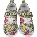 Leaves Foliage Batik Seamless Kids  Velcro Strap Shoes View1