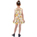 Yellow Juicy Pears And Apricots Kids  Cross Back Dress View2