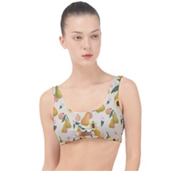 Yellow Juicy Pears And Apricots The Little Details Bikini Top by SychEva