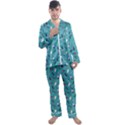 Manicure Supplies  Nail Polish Men s Long Sleeve Satin Pajamas Set View1
