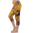 Sunflower Lightweight Velour Capri Yoga Leggings View2