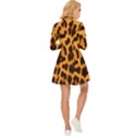 Fur 5 Long Sleeve Velour Longline Dress View4