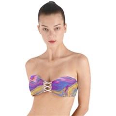 Flow Twist Bandeau Bikini Top by kiernankallan