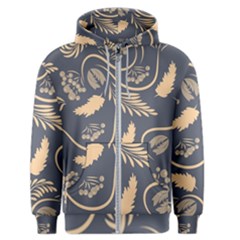 Folk Flowers Pattern  Men s Zipper Hoodie by Eskimos