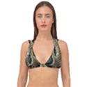 Leatherette Snake 2 Double Strap Halter Bikini Top View1