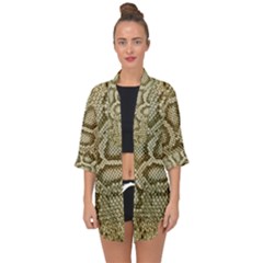 Leatherette Snake 4 Open Front Chiffon Kimono by skindeep