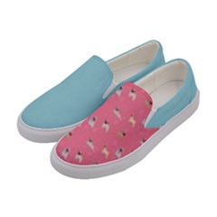 Funny Pugs  Cute Pets Women s Canvas Slip Ons by SychEva