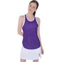 Leather Smooth 18-purple Racer Back Mesh Tank Top View1