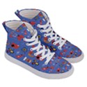 Blue 50s Women s Hi-Top Skate Sneakers View3