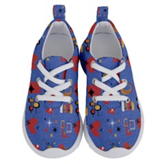 Blue 50s Running Shoes by NerdySparkleGoth