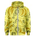 Folk flowers pattern  Men s Zipper Hoodie View1