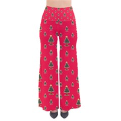 Sketchy Christmas Tree Motif Drawing Pattern So Vintage Palazzo Pants by dflcprintsclothing