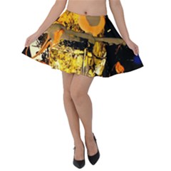 Before The Easter-1-4 Velvet Skater Skirt by bestdesignintheworld