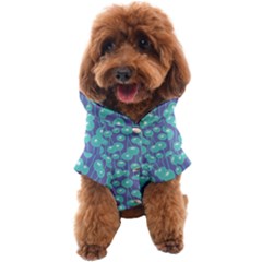 Blue Dandelions  Cute Plants Dog Coat by SychEva