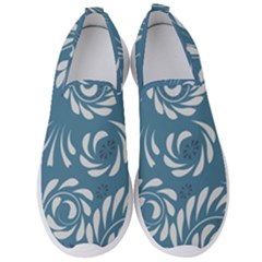 Folk Flowers Pattern Floral Surface Design Seamless Pattern Men s Slip On Sneakers by Eskimos