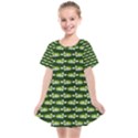 Green Puffer Kids  Smock Dress View1