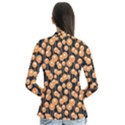 Orange Dandelions On A Dark Background Drape Collar Cardigan View2