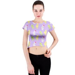 My Adventure Pastel Crew Neck Crop Top by thePastelAbomination