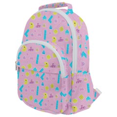 Arcade Dreams Pink Rounded Multi Pocket Backpack by thePastelAbomination