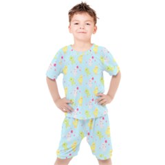 My Adventure Blue Kids  Tee And Shorts Set by thePastelAbomination