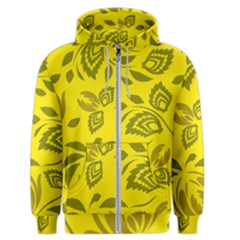 Folk Flowers Pattern Floral Surface Design Seamless Pattern Men s Zipper Hoodie by Eskimos