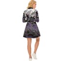 When Gears Turn Long Sleeve Velour Longline Dress View4