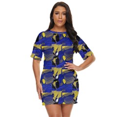 Abstract Emeror Angel Fish Just Threw It On Dress by SeaworthyClothing