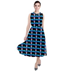 Cartoon Pattern Round Neck Boho Dress by Sparkle