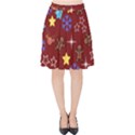 Gingy Red Velvet High Waist Skirt View1