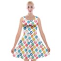 Multicolored Sweet Donuts Velvet Skater Dress View1