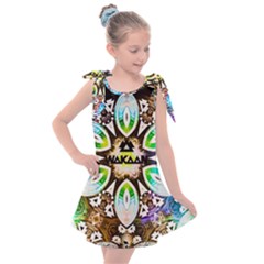 375 Chroma Digital Art Custom Kids  Tie Up Tunic Dress by Drippycreamart
