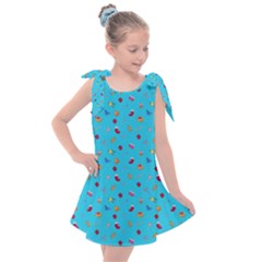 Christmas Elements For The Holiday Kids  Tie Up Tunic Dress by SychEva