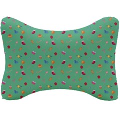 Christmas Elements For The Holiday Seat Head Rest Cushion by SychEva