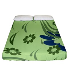 Folk Flowers Print Floral Pattern Ethnic Art Fitted Sheet (queen Size) by Eskimos