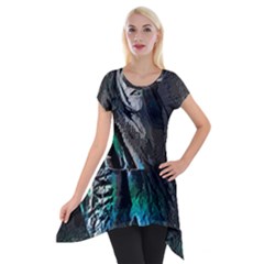 Glitch Witch Short Sleeve Side Drop Tunic by MRNStudios