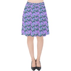 Pattern Velvet High Waist Skirt by Sparkle