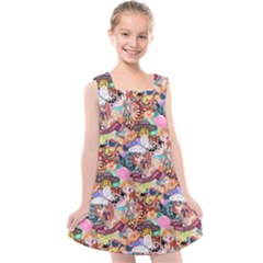 Retro Color Kids  Cross Back Dress by Sparkle