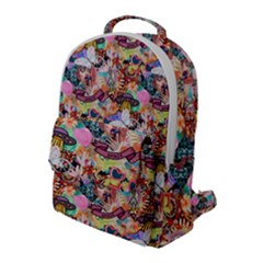 Retro Color Flap Pocket Backpack (large) by Sparkle