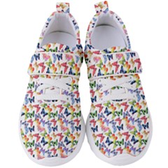 Multicolored Butterflies Women s Velcro Strap Shoes by SychEva