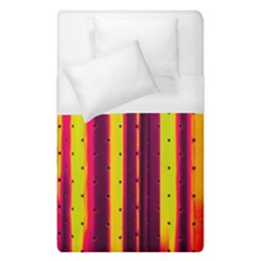 Warped Stripy Dots Duvet Cover (single Size) by essentialimage365