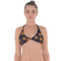 Space Pumpkins Halter Neck Bikini Top View1